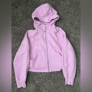 LULU Scuba Oversized Full-zip in VITA PINK